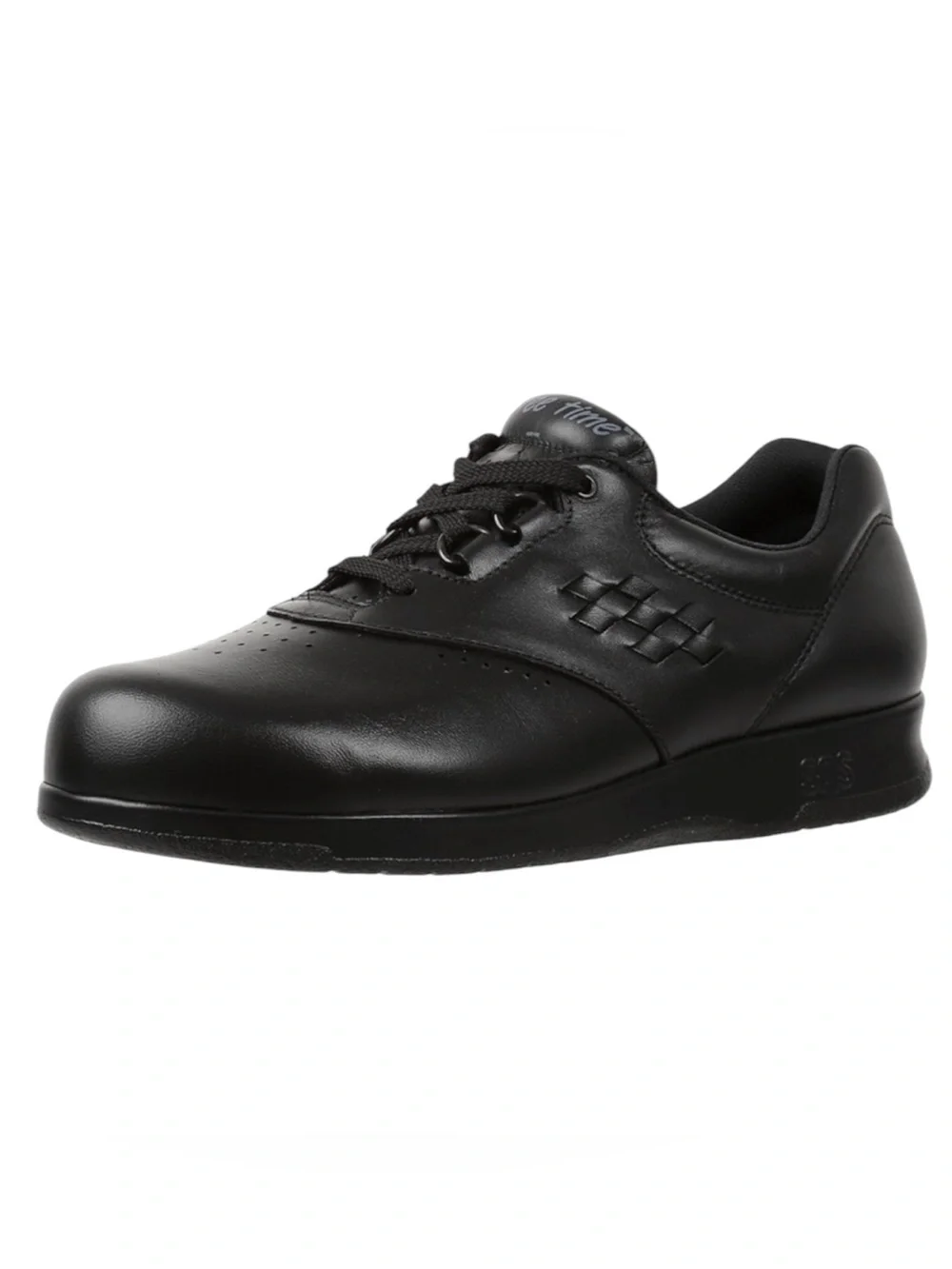 NWOT SAS Black Leather Parade ll Comfort Walking Shoes Sneakers SZ 8.5 M